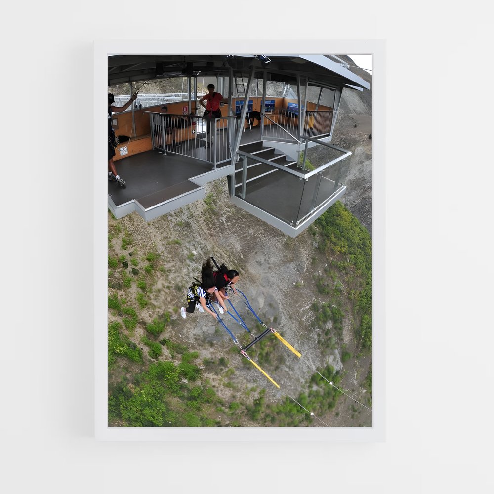 Poster Sursaut Aérien – affiche Saut à l’élastique (vue 3)